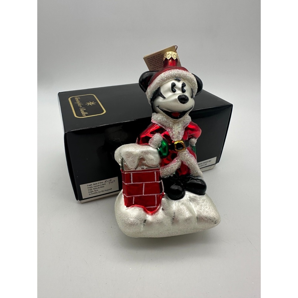 1997 CHRISTOPHER RADKO ROOFTOP‎ MICKEY 6.5" ORNAMENT 97-DIS-32 DISNEY